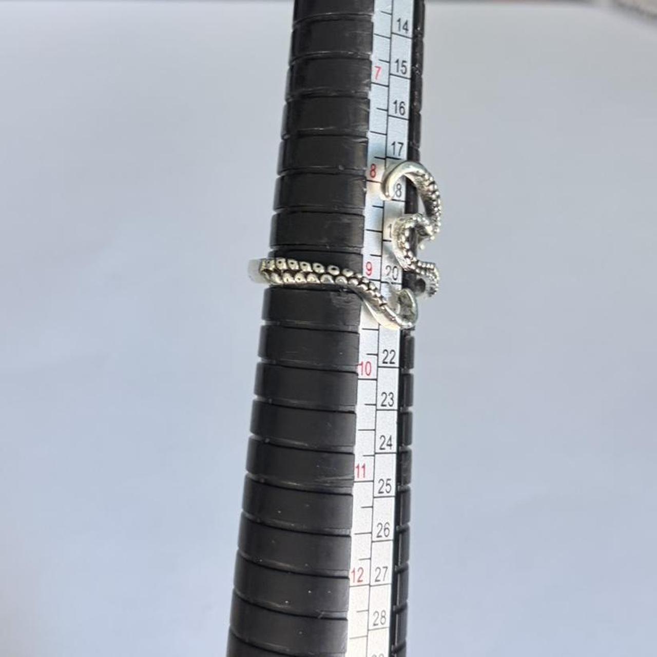 Silver Gothic Octopus Ring