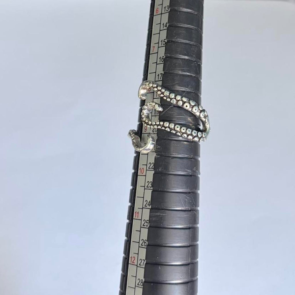 Silver Gothic Octopus Ring